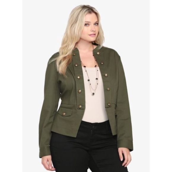 torrid green jacket